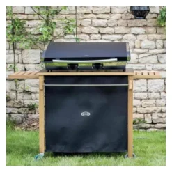 Desserte Pour Plancha Robinier Hpl Noir EMILE - ENO -Big Green Cuisson Magasin desserte pour plancha robinier hpl noir emile 2