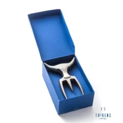 Fourchette TRIDENS Inox Brut Avec Socle Bois -Big Green Cuisson Magasin lot fourchette a decouper tridens inox brut avec socle bois 2