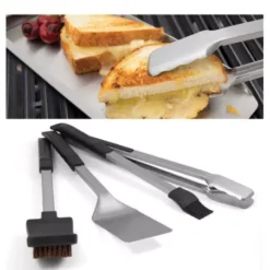 Set De 4 Accessoires Inox Baron BROIL KING (Réf. 64003) 7 Set De 4 Accessoires Inox Baron BROIL KING (Réf. 64003) -Big Green Cuisson Magasin set de 4 accessoires inox baron broil king ref 64003 2